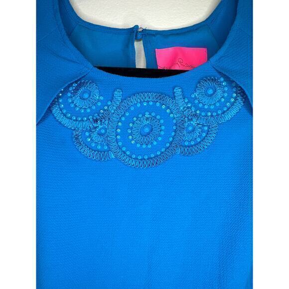 Lilly Pulitzer Leni‎ Dress in Mr. Peacock Blue Small - Picture 4 of 6